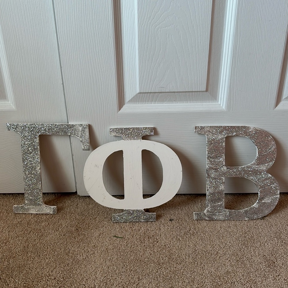 Gamma Phi Beta sorority letters 8 inches